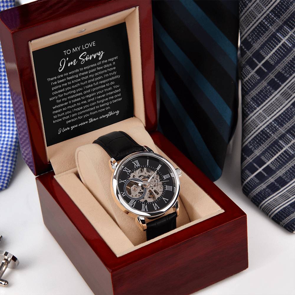 To My Love I'm Sorry - Openwork Watches