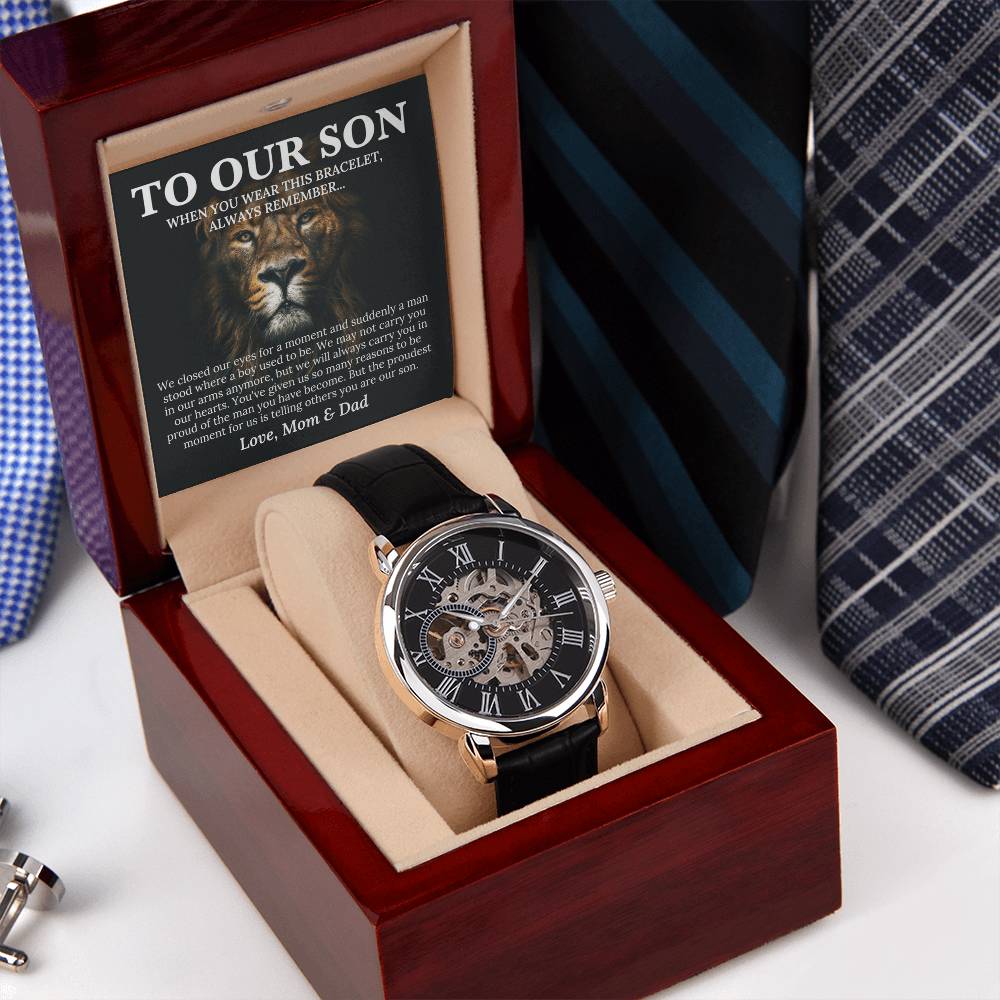 To Our Son - Openwork Watches
