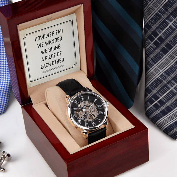 However Far We Wander - Men's Openwork Watch