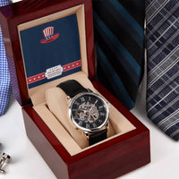 Independence Day 4Th Jully Gift For Dad 2022 Openwork Watch