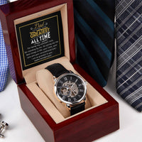 The Greatest Dad Of All Time Openwork Watch