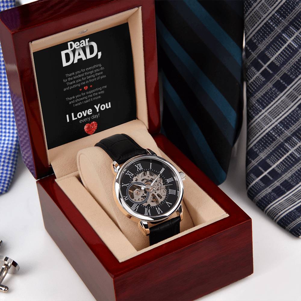 Dear Dad Openwork Watch