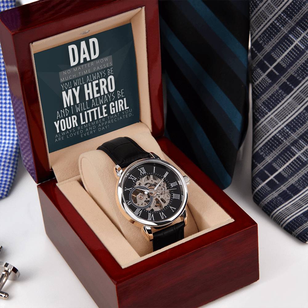 Dad You Will Always Be My Hero - Openwork Watch