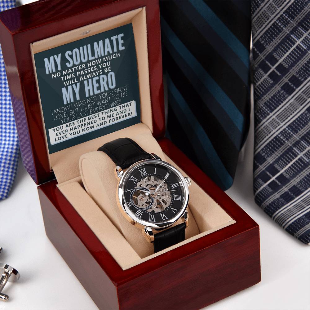My Soulmate My Hero! Gift Openwork Watch