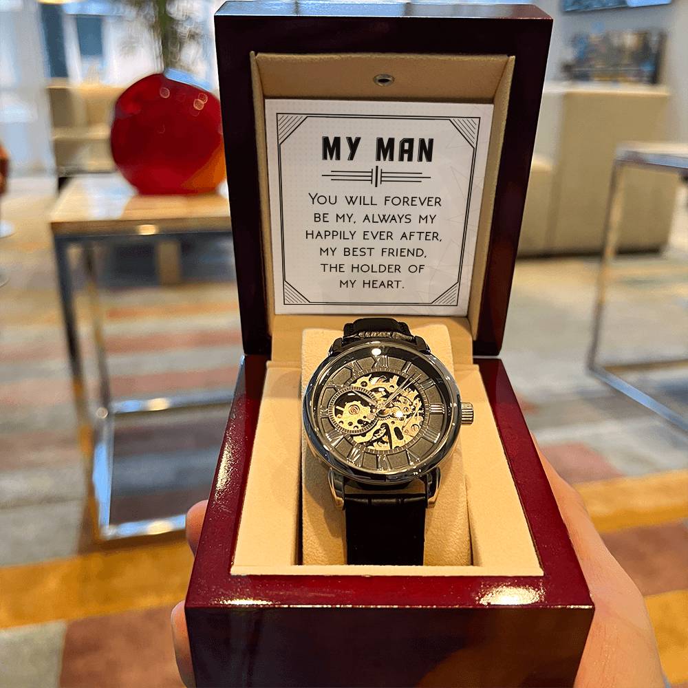 You Will Forever Be My Always - Men's Openwork Watch