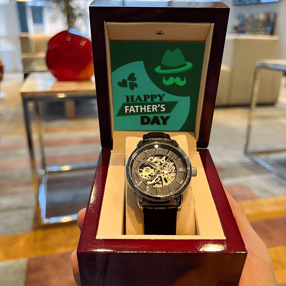 Watch For Dad  Father's Day Gift  Gift For Dad  Father Of The Bride Gift  Gift From Son  Gift From Daughter  Gift For Men  To Dad Openwork Watch