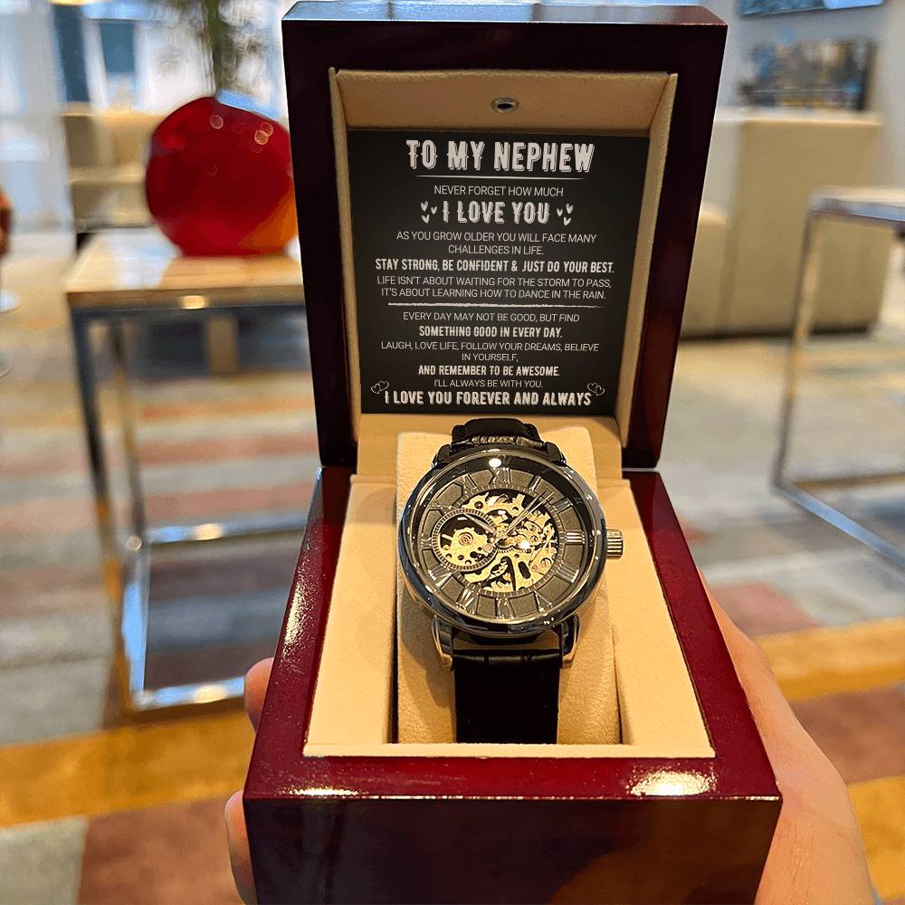 To My Nephew - Love You Forever - Openwork Watches