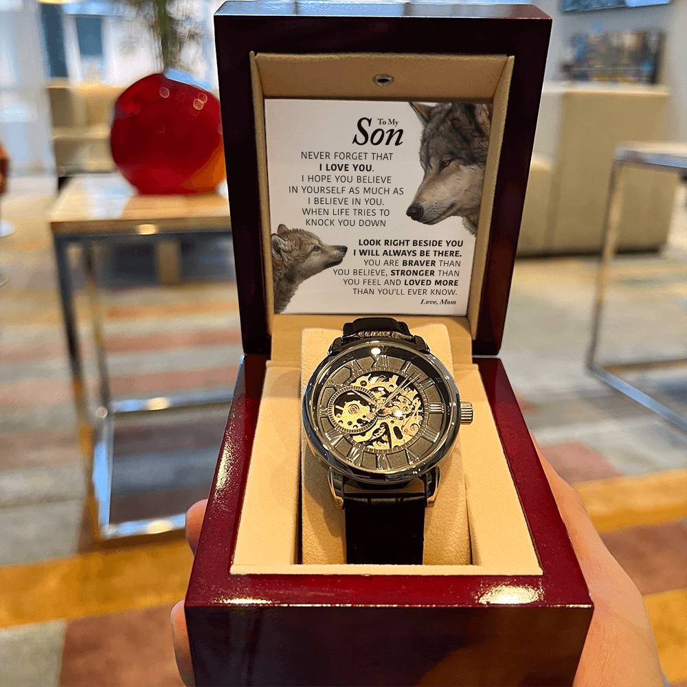 My Son - I Will Always Be There - Openwork Watch