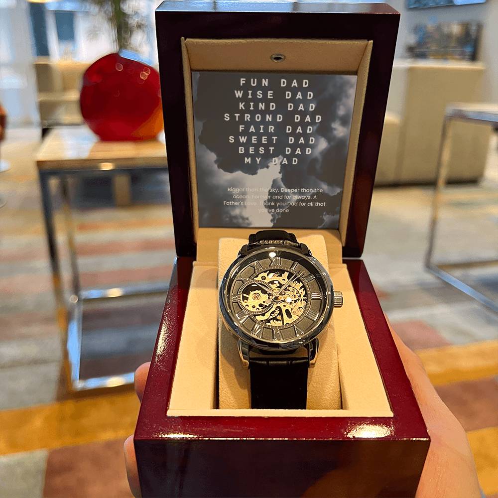 Dad Father's Day Openwork Watch