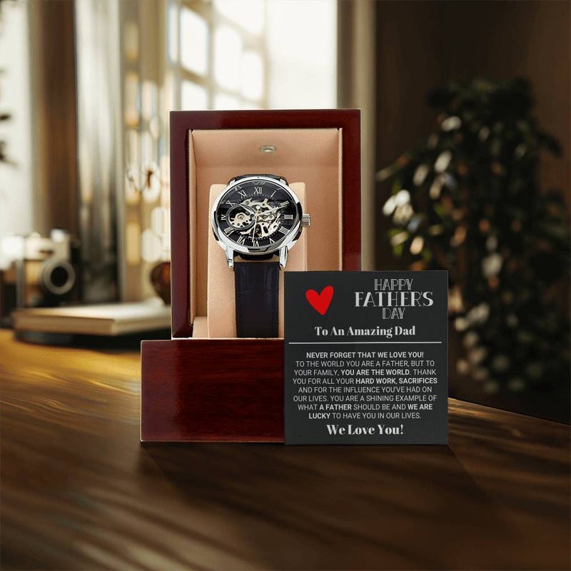 Our World Father's Day 2 Openwork Watch