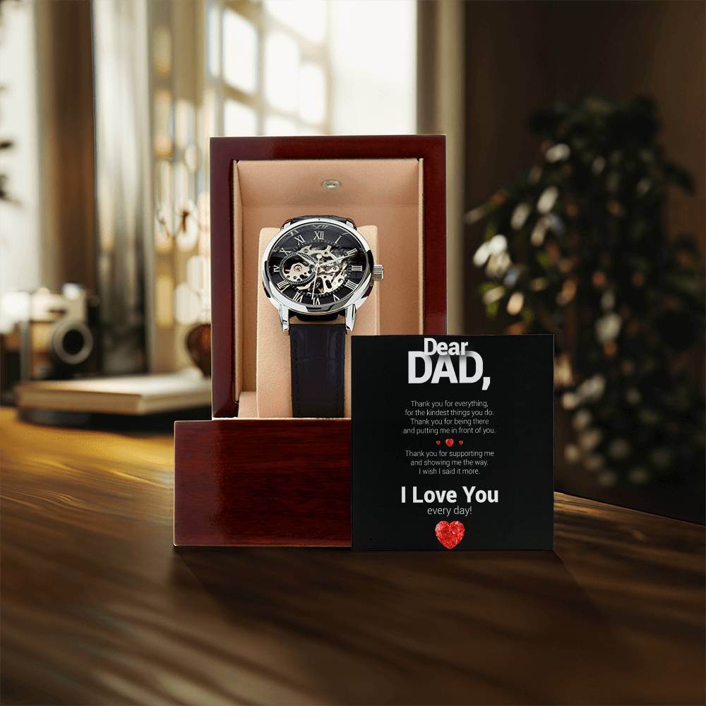 Dear Dad Openwork Watch