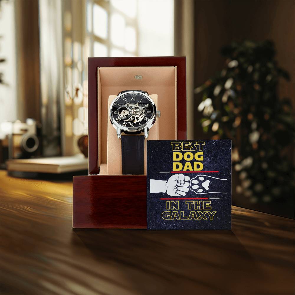Best Dog Dad In The Galaxy - Fathers Day Gifts From Dog - Openwork Watch