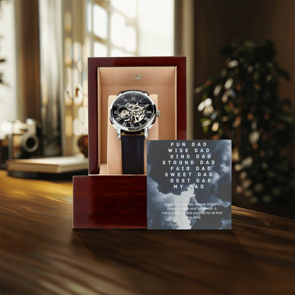 Dad Father&#39;s Day Openwork Watch