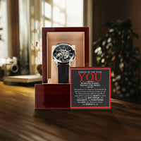 Husban Dad - Person Of The Year - Beautiful Timepiece Gift Openwork Watch