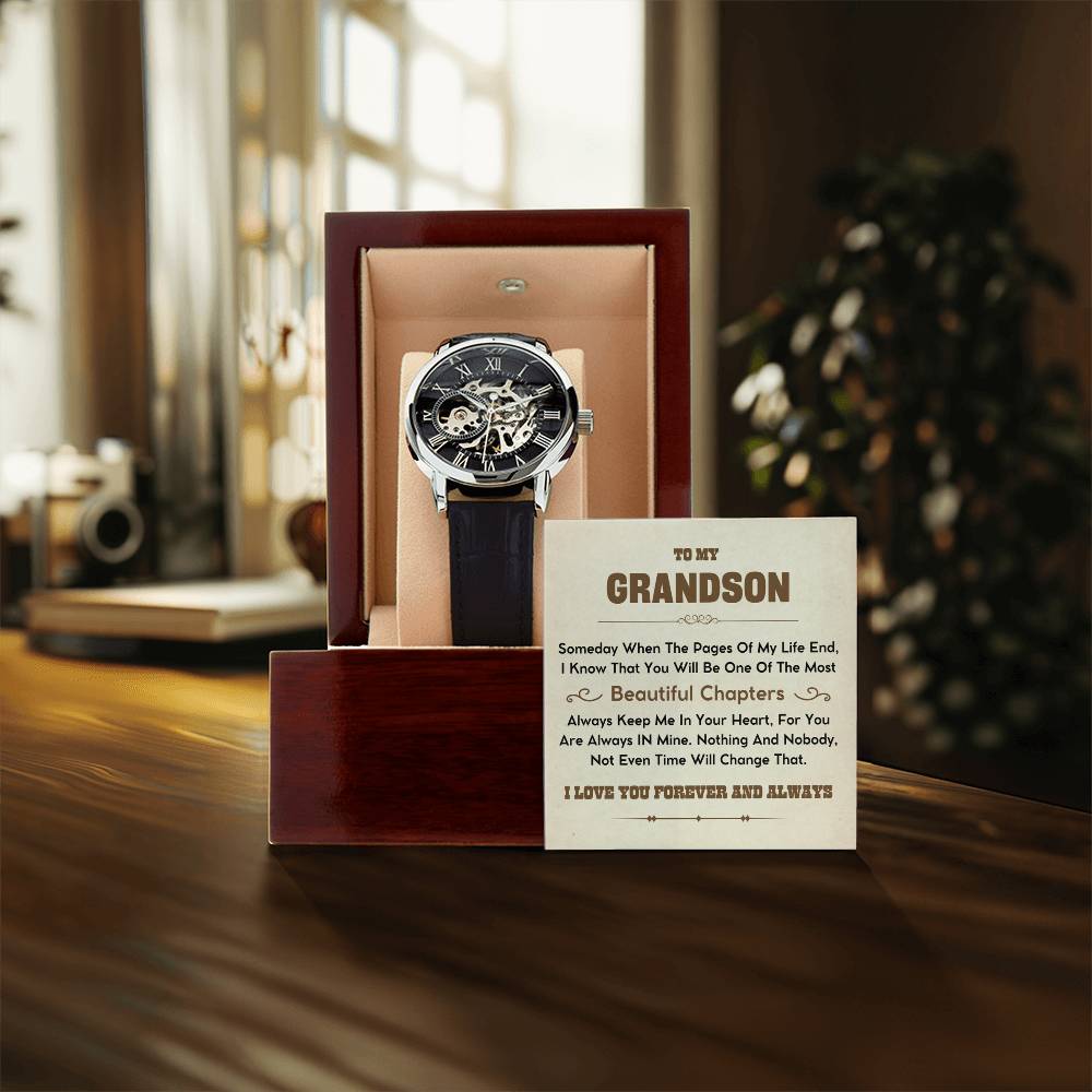 Grandson Gift - Beautiful Chapters - Openwork Watches