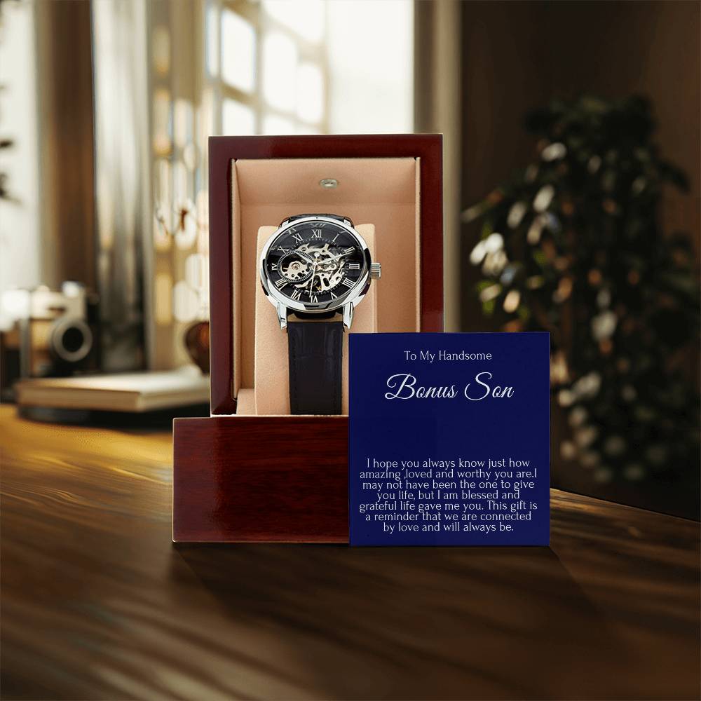 To My Handsome Bonus Son Openwork Watches