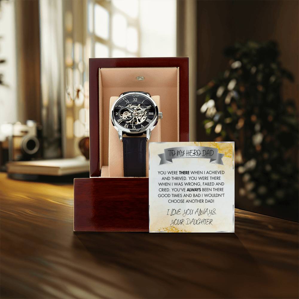 Dad The Hero Openwork Watches