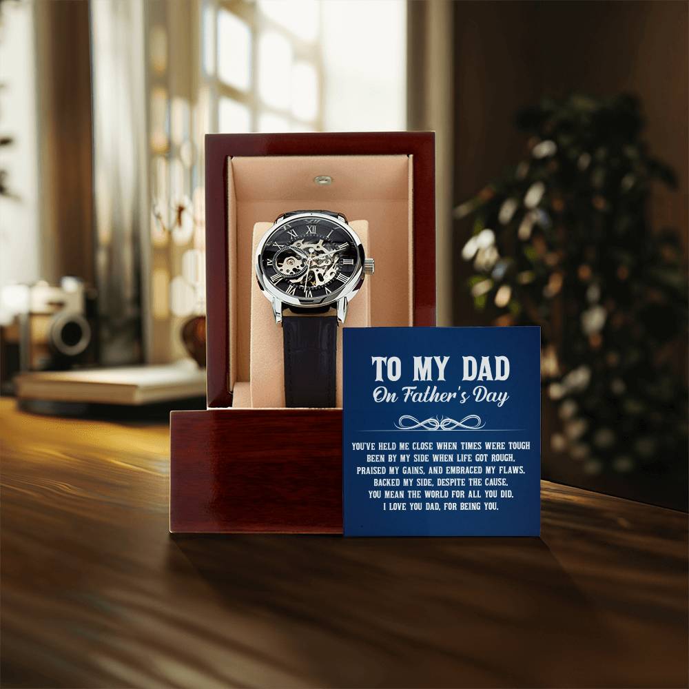 Gift For Dad Openwork Watch - You&#39;ve Held Me Close