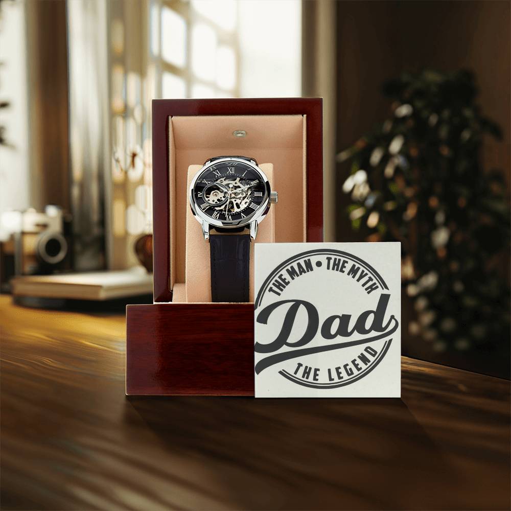 Self-Winding Watch For Dad A Treasured Gift From The Kids Openwork Watch