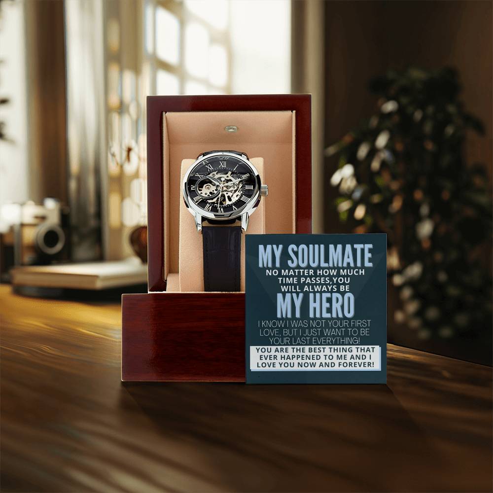 My Soulmate My Hero! Gift Openwork Watch