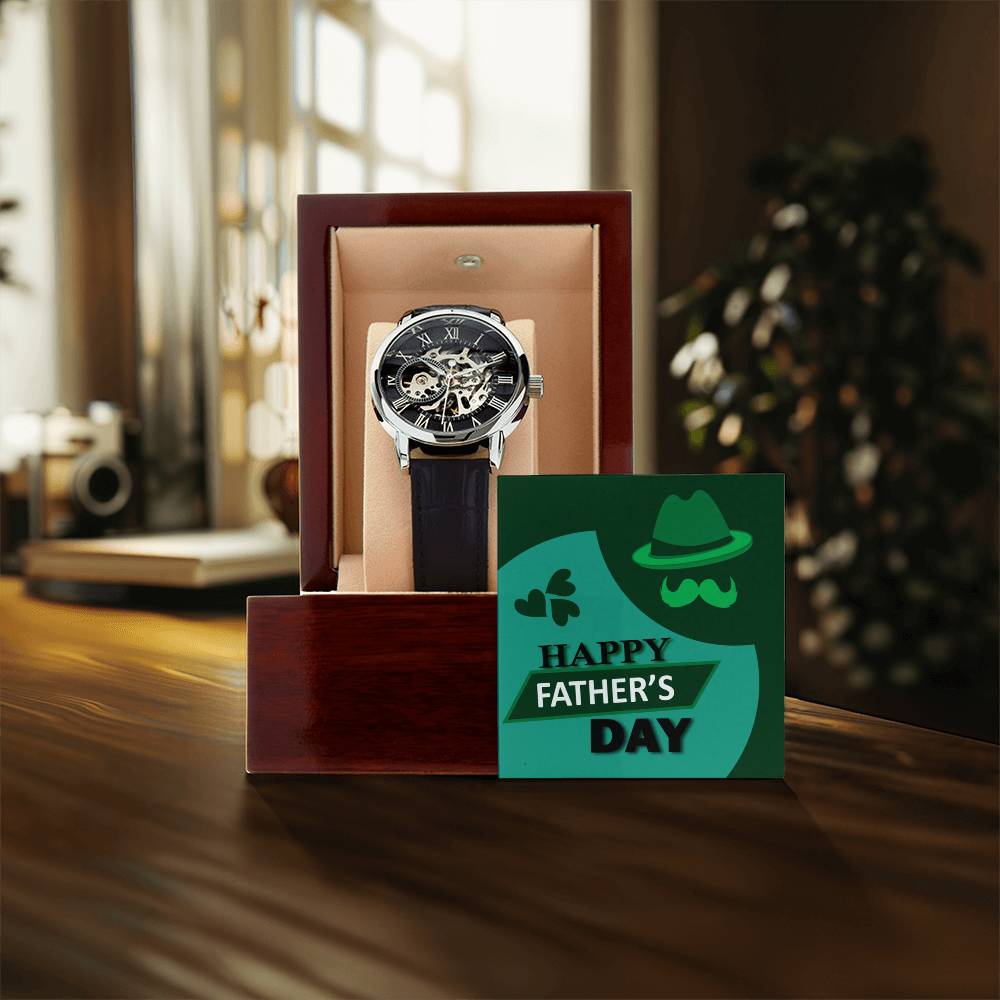 Watch For Dad  Father's Day Gift  Gift For Dad  Father Of The Bride Gift  Gift From Son  Gift From Daughter  Gift For Men  To Dad Openwork Watch