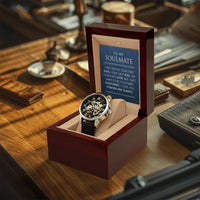 To My Soulmate - Special Gift Luxury Openwork Watch