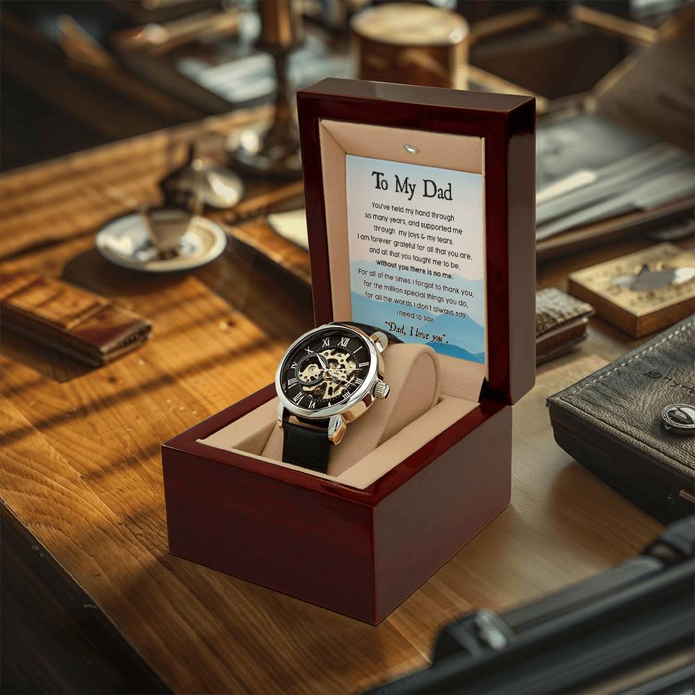Dad - Held My Hand - Openwork Watches