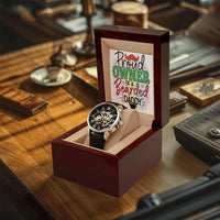 Men's Openwork Watch For Dad Proud Owner Of A Bearded Daddy