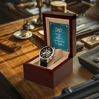 Dad A Son's First Hero - Men's Openwork Watch