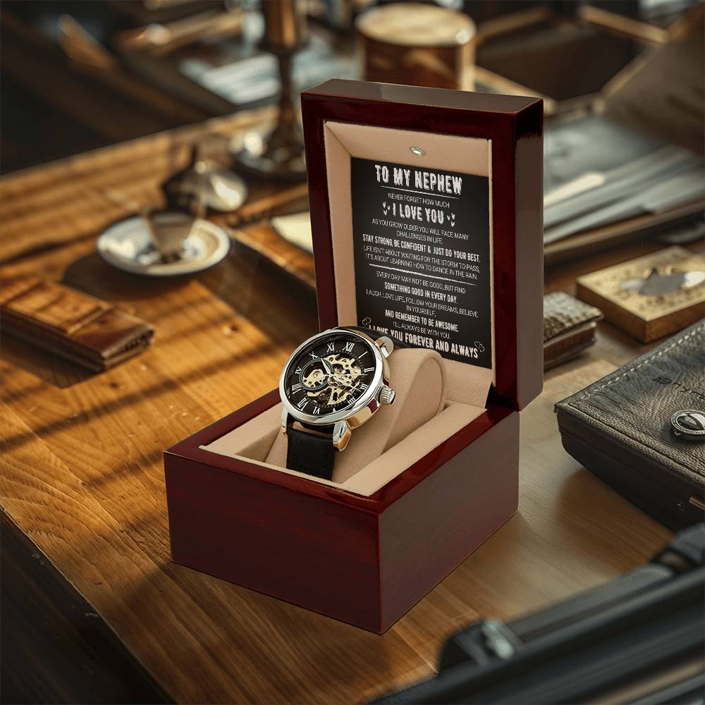 To My Nephew - Love You Forever - Openwork Watches
