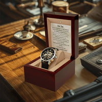 To My Awesome Dad For Father's Day! The Amazing Men's Openwork Watch