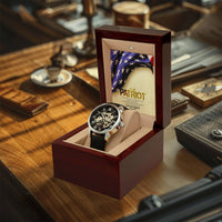 To My Patriot Dad Openwork Watch