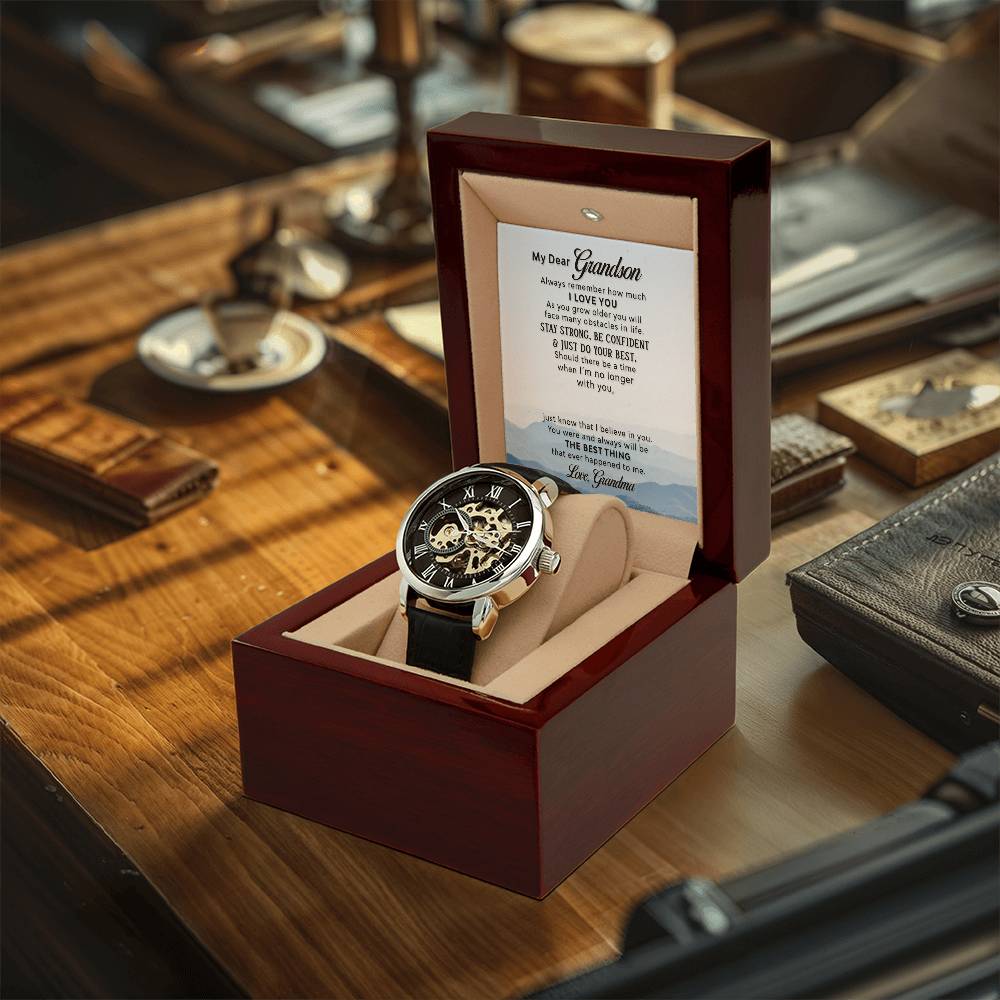 Grandmother-To-Grandson Openwork Watches