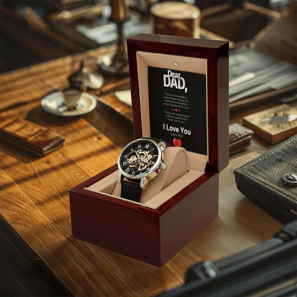 Dear Dad Openwork Watch