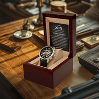Son Gifts From Mom Son Openwork Watch Mother To Son Gifts Gifts For Son Birthday Unique Gifts For Son From Mother Openwork Watch