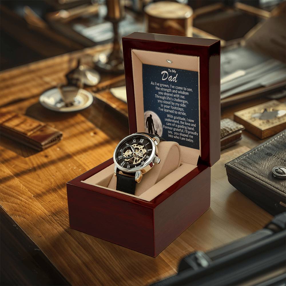 To My Dad, You Have Shaped Me Into Who I Am Today Braided - Openwork Watches