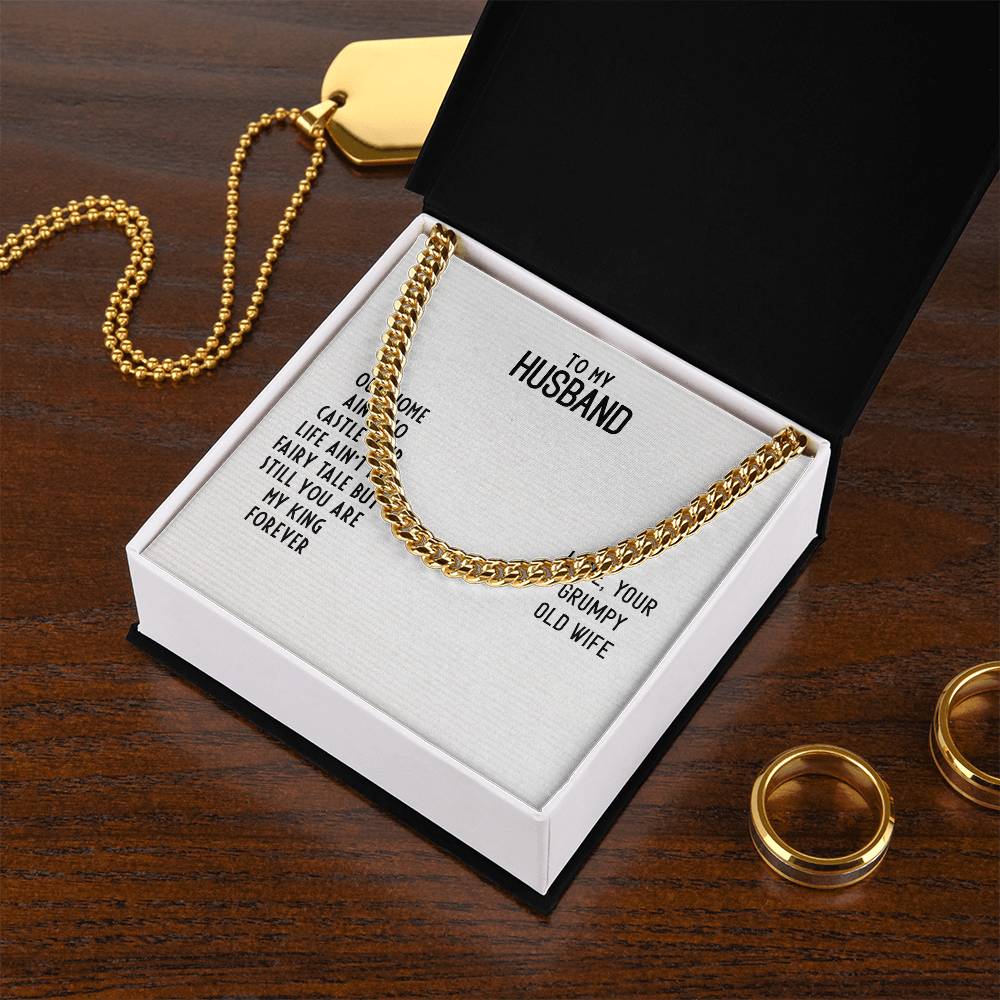Cuban Link Chain For Husband. Chain Necklace Anniversary Gift For Husband Birthday Gift For Man Gift For Men Chain For