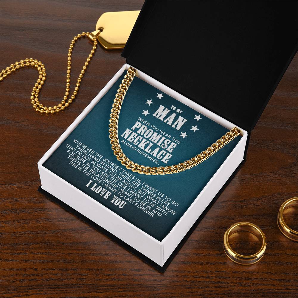 To My Man - Cuban Link Chain Necklace