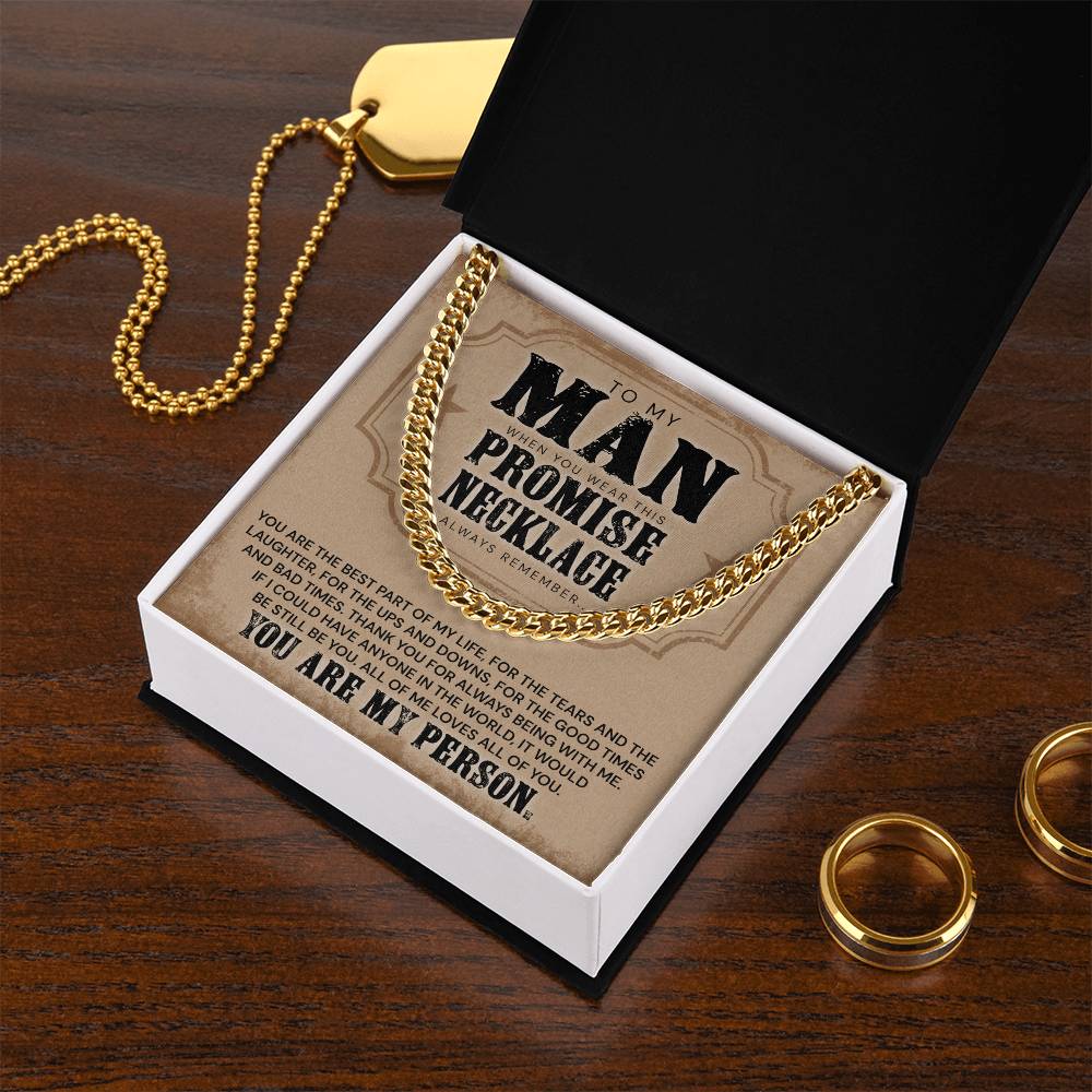 You Are The Best Part Of My Life - Necklace Cuban Link Chain