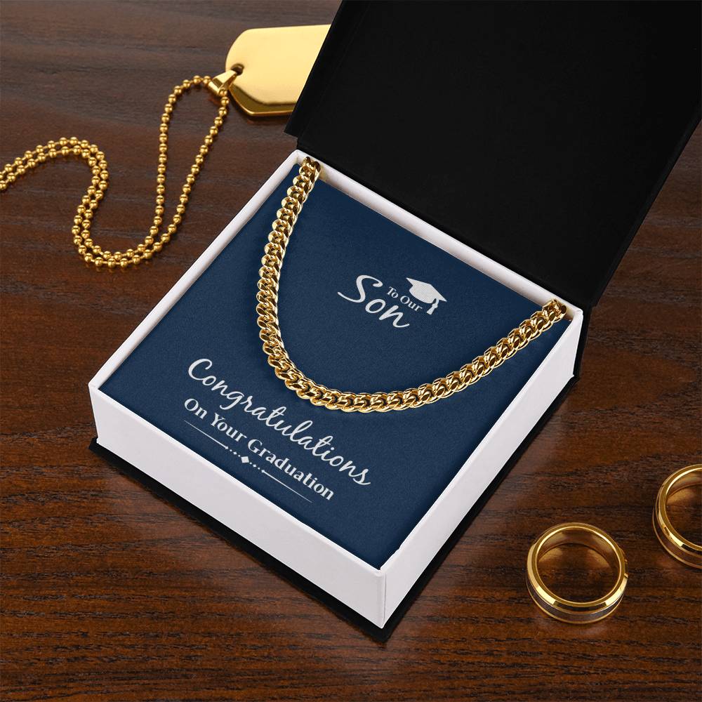 Graduation Gift For Son To Son From Parents Cuban Chain Necklace For Him Cuban Link Chain