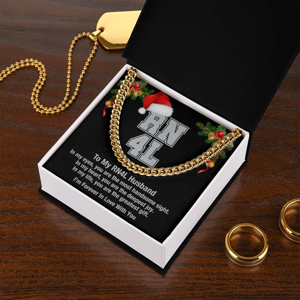 My Rn4l Husband Cuban Link Chain Necklace