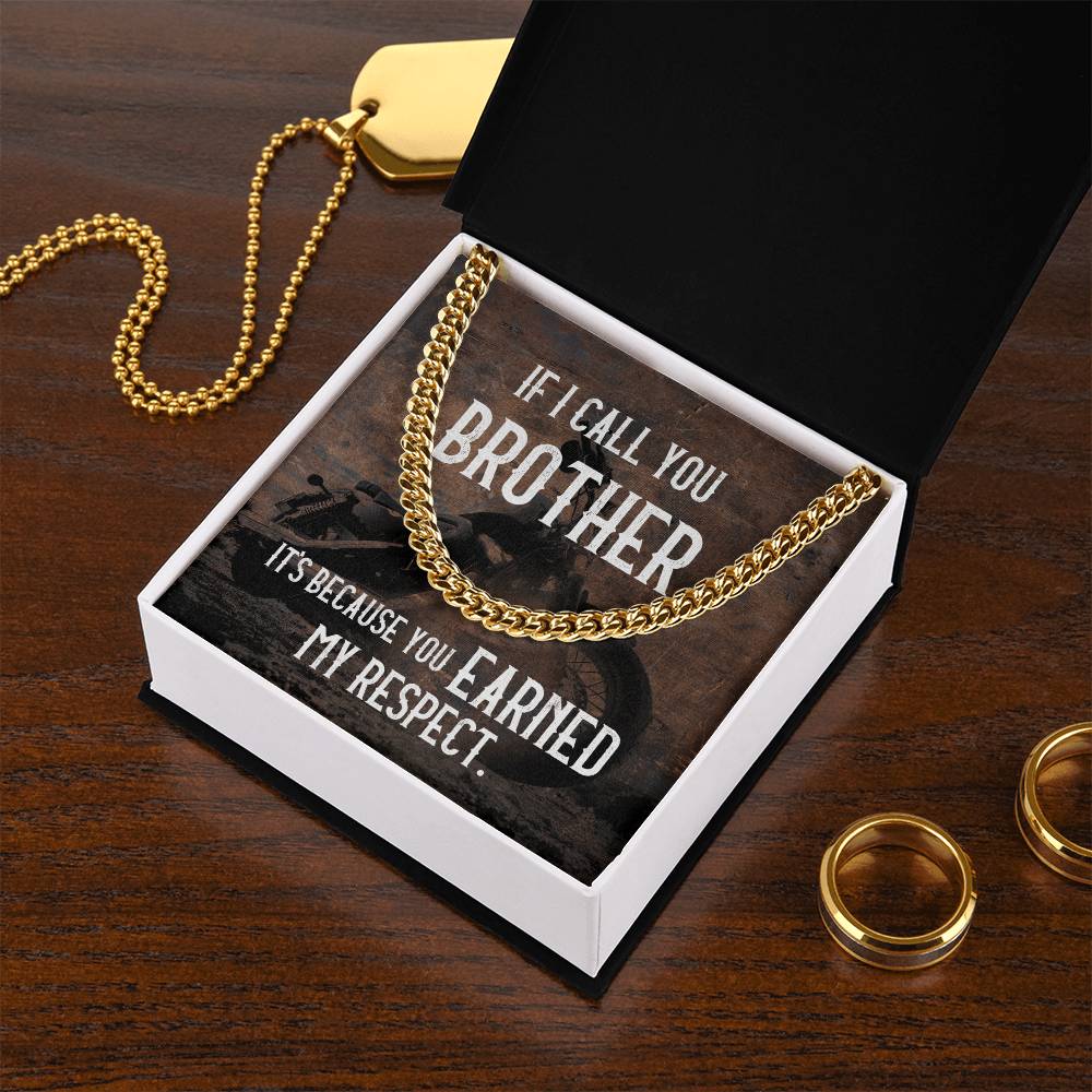 Cuban Chain Necklace For Men Gift For Fellow Biker Motorcycle Rider Gift Necklace Cuban Link Chain Necklace