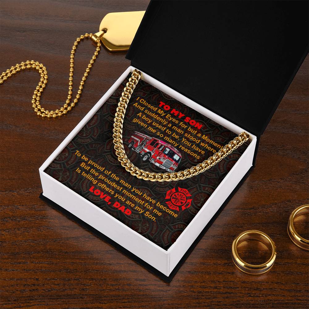 To My Son - Cuban Link Chain