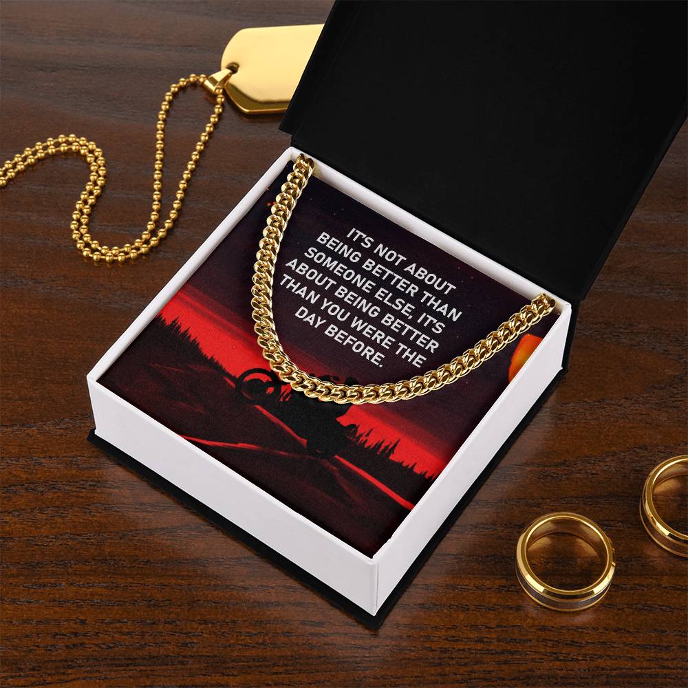 Gift For Bike  - Cuban Link Chain Necklace - Trending Now