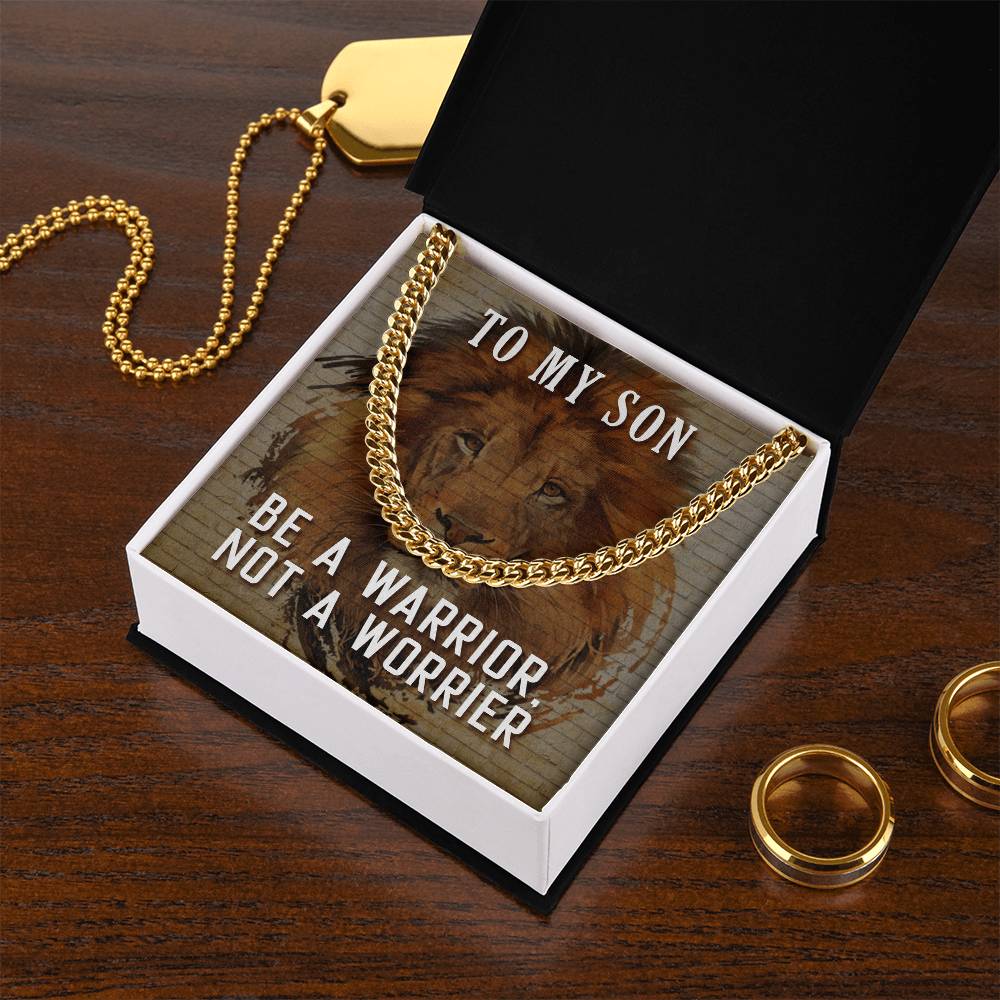 To My Son ❤️  Cuban Link Chain Necklace