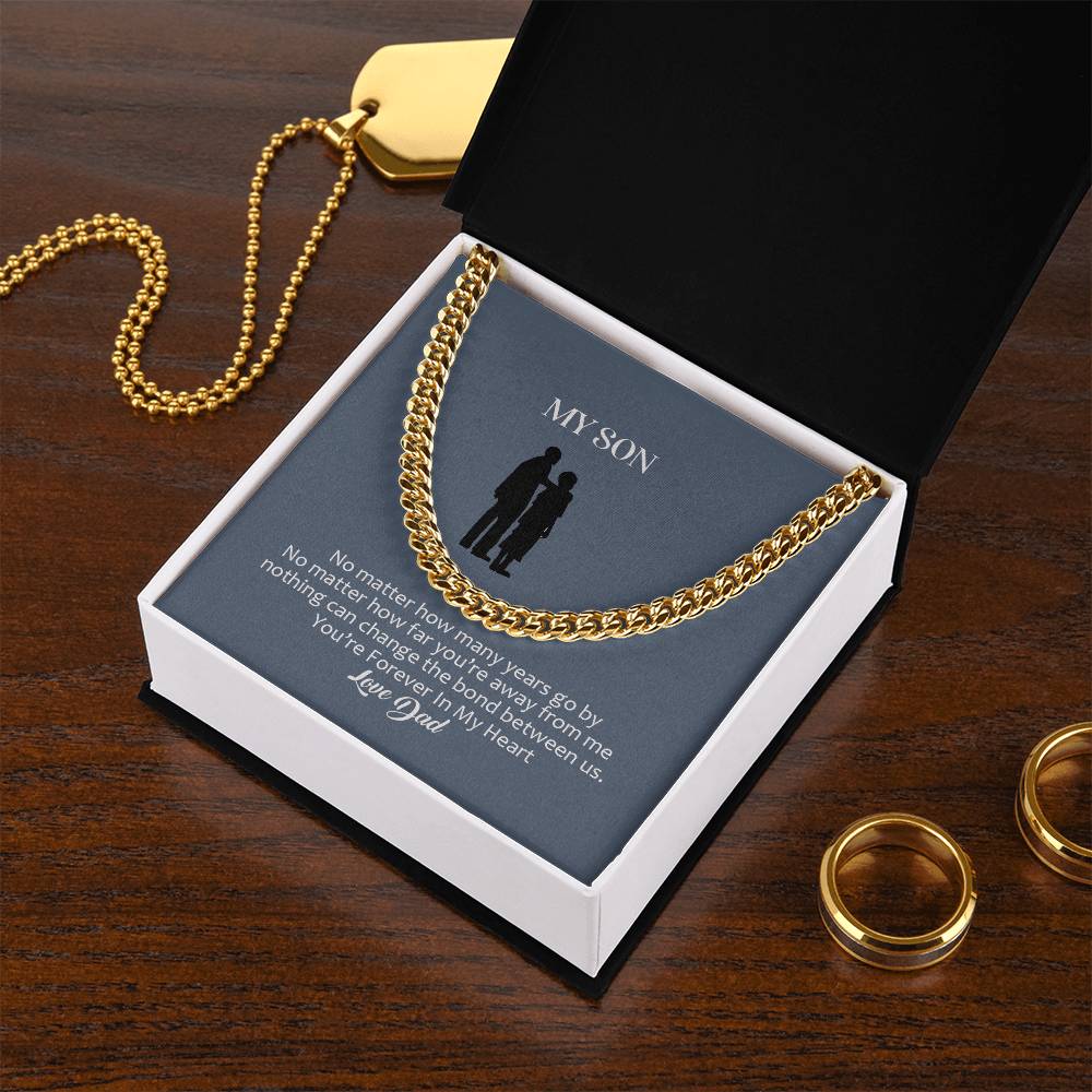 Gift For Son - Cuban Chain Link - Christmas Gift For Son Cuban Link Chain