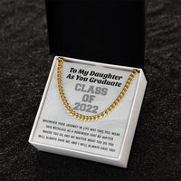 Daughter Graduation Class Of 2022 High School Graduation College Graduation Gift For Daughter Womens Gold Cuban Link C Cuban Link Chain
