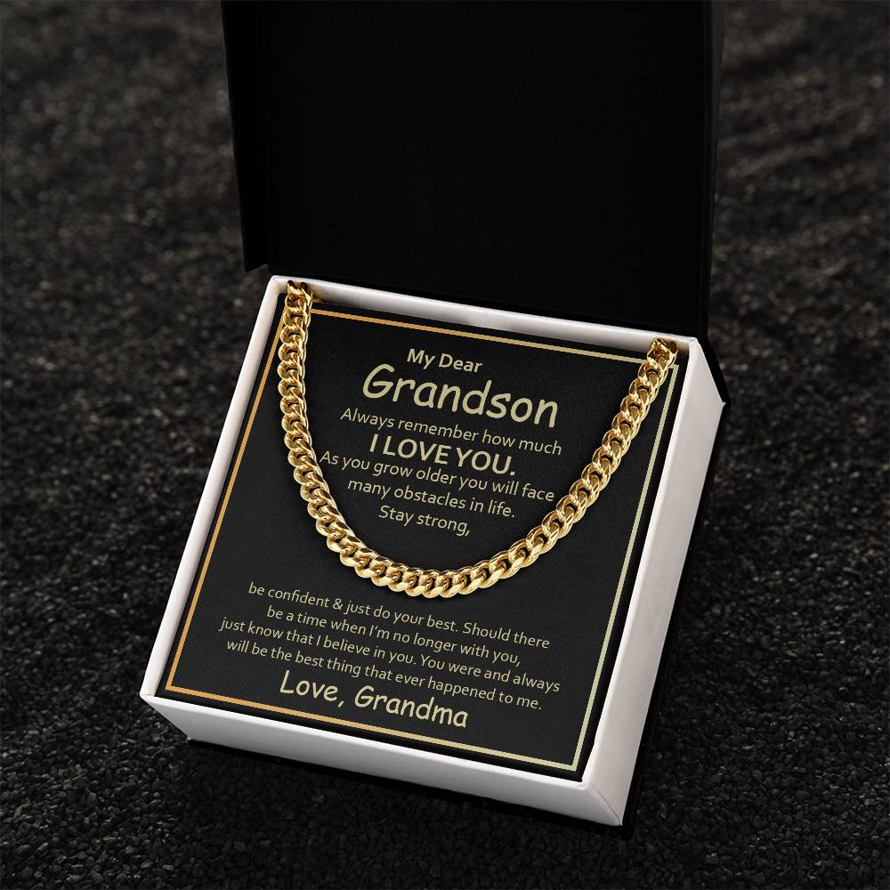Gift For Grandson  - Cuban Link Chain Necklace - Trending Now