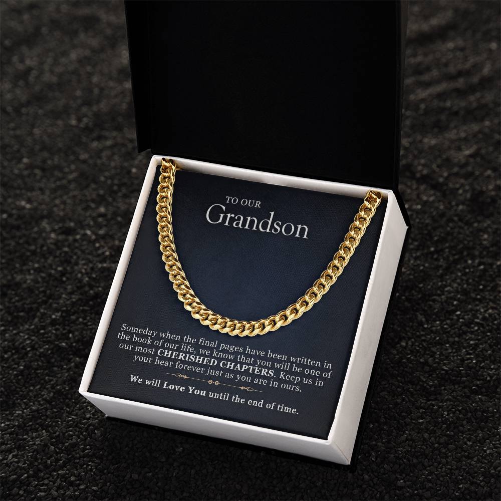 Gift For Grandsons From Grandparents Cuban Link Chain