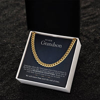 Gift For Grandsons From Grandparents Cuban Link Chain